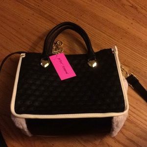NWT Betsy Johnson purse half moon sachel